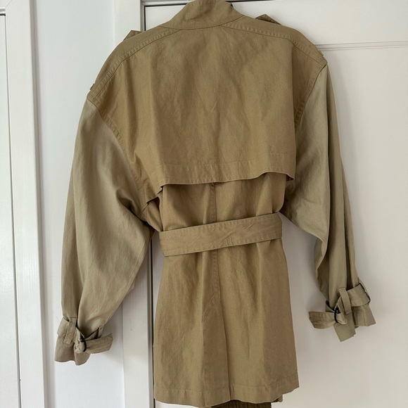 Isabel Marant Étoile Veste Kelly Cotton and Linen Beige Jacket size 42. - Picture 6 of 7